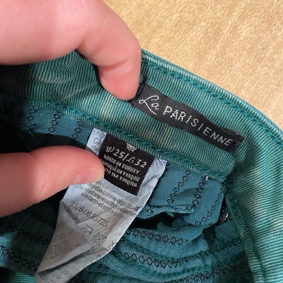 Green Low-Rise Skinny Jeans - Picture 6 of 6